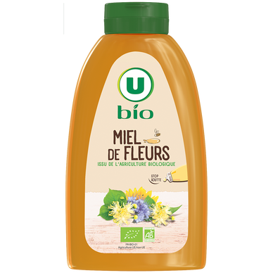 Miel de fleurs U BIO, doseur 500g