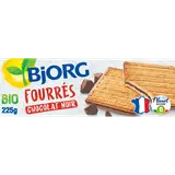 Biscuits bio fourrés Chocolat noir BJORG - Paquet 225g