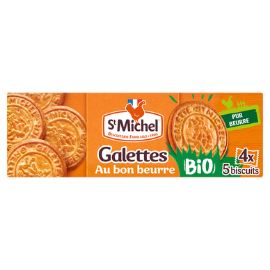 Galettes au beurre Bio - ST MICHEL - 4x5 galettes - 130g