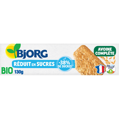 Biscuits bio nutri+ à l'avoine complète BJORG - 130g