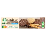 Biscuits Sablés bio céréales nappés chocolat au lait paquet de 200g