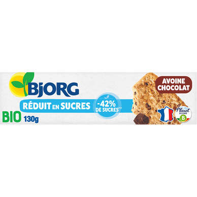 Biscuits bio avoine pépites de chocolat BJORG - Paquet 130g