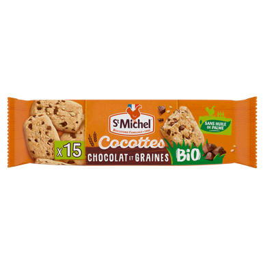 Biscuits Cocottes chocolat Bio - ST MICHEL - 15 biscuits - 140g