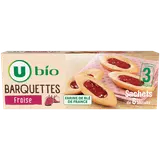 Gâteaux Barquettes bio à la fraise paquet 120g