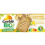 Biscuits citron gingembre GERBLE BIO -  4x3, 132g