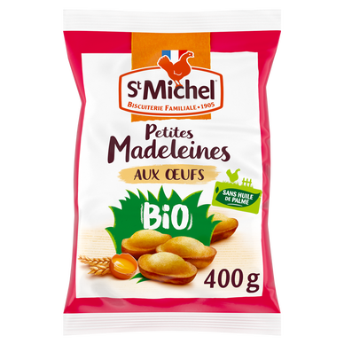 Madeleines petites coquilles aux oeufs plein air bio ST MICHEL 400g