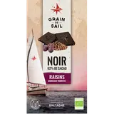 Chocolat noir raisins sarrasin torrefié BIO GRAIN DE SAIL, tablette de100g