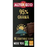 Chocolat noir bio Togo 95% ALTER ECO - Tablette  90g