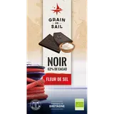 Chocolat noir et fleur de sel BIO GRAIN DE SAIL, tablette de 100g