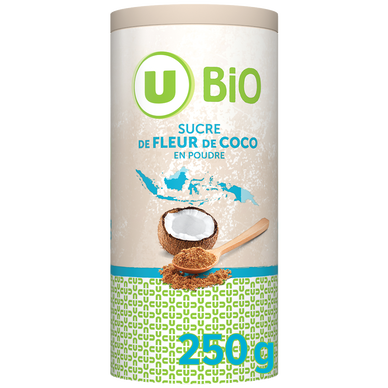Sucre de fleur de coco en poudre tubo 250G