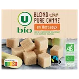 Sucre Blond pure canne en morceaux 500g