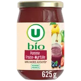Purée pomme fraise myrtille s/sucres ajoutés, bocal 625g