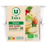 Coupelles compote pomme nature sans sucre ajouté, 8x100g