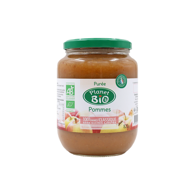 Purée de pommes bio PLANET BIO, 820g