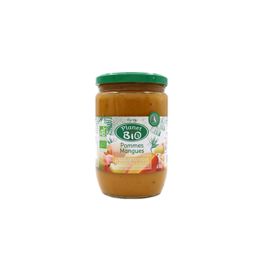 Dessert fruitier Purée de pomme mangues bio PLANET BIO, 630g