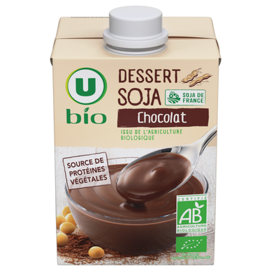 Dessert végétal soja au chocolat, brique 530g