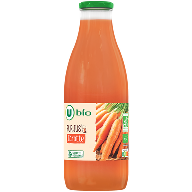 Jus de carottes  bouteille en verre de 75cl