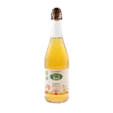 Jus de pommes bio naturel gazéifié sans alcool PLANET BIO, bouteille de 75cl