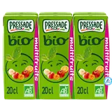 Nectar bio Multifruits PRESSADE, 6 briquettes 20cl