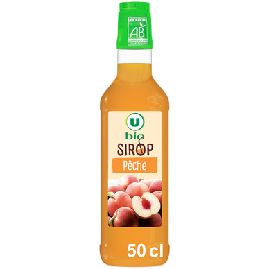 Sirop de pêche  bouteille de 50cl