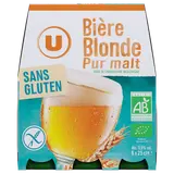 Bière blonde sans gluten BIO  U 5,5° 6x25cl
