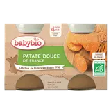 BABYBIO - Plat bébé du midi Patate douce, dès 4 mois - 2x130g
