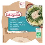 BABYBIO - Cocotte de haricots verts & truite, dès 12 mois - 230g