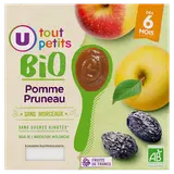 Dessert bébé Pomme et pruneau, de 6 à 12 mois - 4x100g - Petits pots bébé