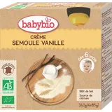 BABYBIO - Semoule vanille, de 6 à 12 mois - 4x85g