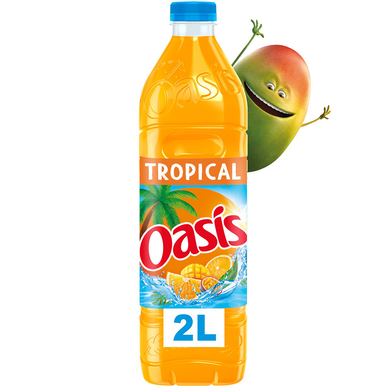 Boisson aux fruits Tropical OASIS - la bouteille de 2L