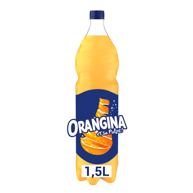 Soda à l'orange ORANGINA - la bouteille de 1,5L