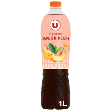 Boisson au thé glacé Saveur pêche - Bouteille 1l