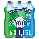 Eau minérale naturelle gazeuse ST YORRE, 6x1,15l