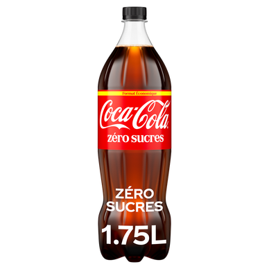 Soda COCA-COLA sans sucres - Bouteille 1,75L