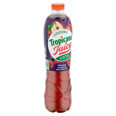 Boisson pomme cassis framboise TROPICANA JUICY - bouteille 1,5L