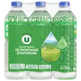 Eau de source des montagnes d'Auvergne  6x50cl