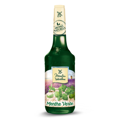 Sirop de Menthe verte MOULIN DE VALDONNE, bouteille 70cl