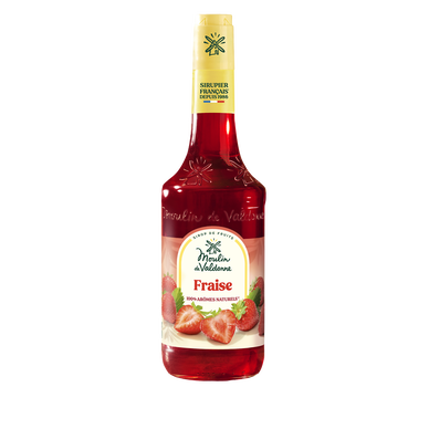 Sirop de Fraise MOULIN DE VALDONNE, bouteille 70cl