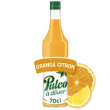 Boisson concentrée à diluer citron et orange PULCO - bouteille de 70cl