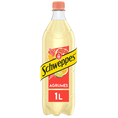 Soda saveur Agrumes SCHWEPPES - la bouteille de 1L