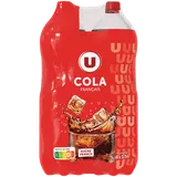 Boisson gazéifiée saveur cola avec sucre et édulcorant, 4x1,5L
