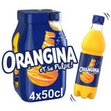 Soda à l'orange ORANGINA - le pack de 4 bouteilles de 50cl