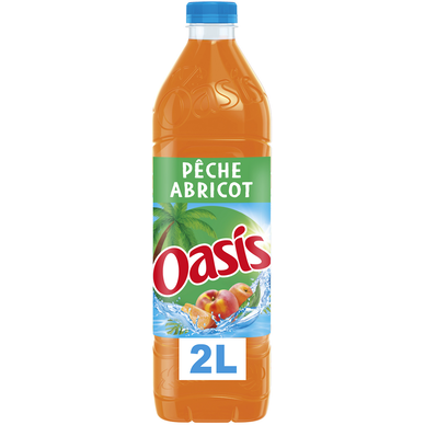 Boisson aux fruits Pêche Abricot OASIS - la bouteille de 2L