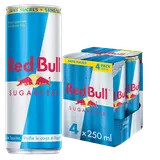Boisson énergisante, Sans Sucres - RED BULL - 4x250ml