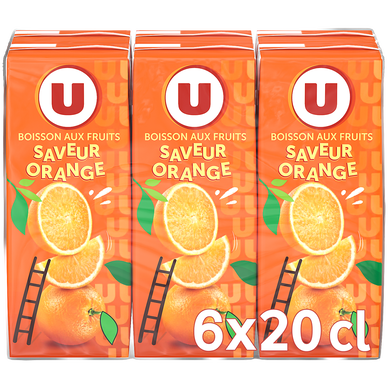 Boisson aux fruits non gazeuse à base de jus concentrés saveur Orange6x20cl
