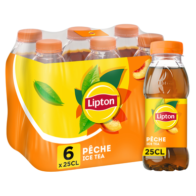 Boisson Thé Glacé Pêche - LIPTON ICE TEA - Pack 6x25cl