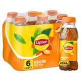 Boisson Thé Glacé Pêche - LIPTON ICE TEA - Pack 6x25cl