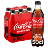 Soda sans sucres COCA-COLA - Pack bouteilles 6x50cl