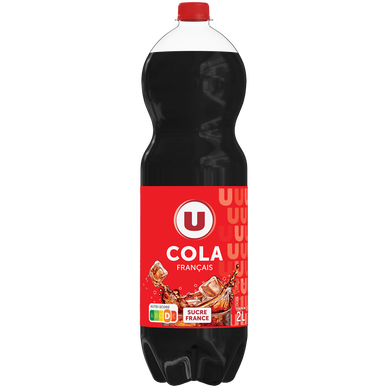 Boisson gazéfiée saveur cola avec sucre et édulcorant Pet 2L