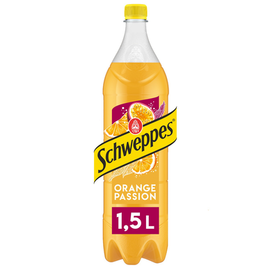 SCHWEPPES orange et fruit de la passion PET 1.5L